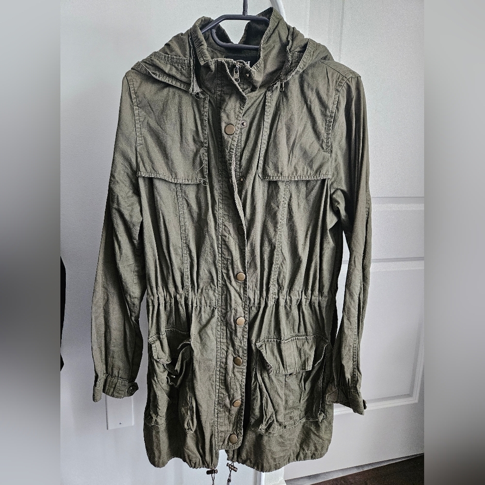 Olive Green Women's Utility Jacket Size M